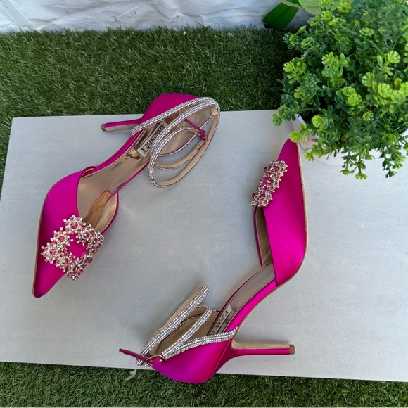 BADGLEY MISCHKA Saint Elegant 2 Piece with Ankle Strap size 7 - Picture 6 of 13